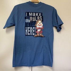 Vintage Disney Grumpy Shirt Snow White and the seven dwarfs Size Small New w/tag